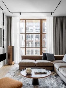 Фото интерьера гостиной квартиры в стиле минимализм