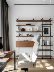 Фото интерьера кабинета квартиры в стиле минимализм