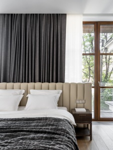 Фото интерьера спальни квартиры в стиле минимализм