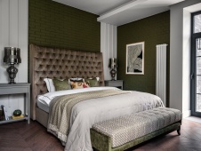 Фото интерьера спальни дома в стиле фьюжн