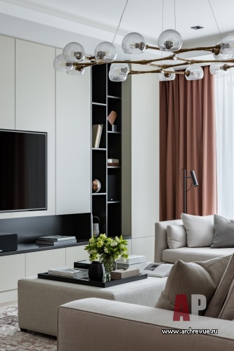 Фото интерьера гостиной квартиры в стиле минимализм