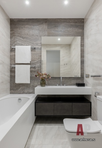 Фото интерьера санузла квартиры в стиле минимализм Фото интерьера ванной квартиры в стиле минимализм