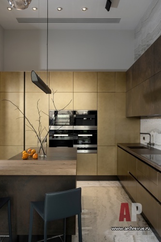 Фото интерьера кухни дома в стиле минимализм