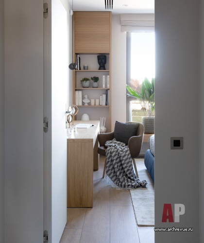 Фото интерьера кабинета дома в стиле минимализм