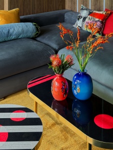 Фото интерьера гостиной квартиры в стиле фьюжн