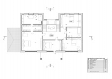 Планировка 2 этажа 2-х этажного дома для постоянного проживания.