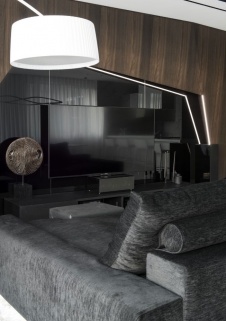 Фото интерьера гостиной квартиры в стиле минимализм