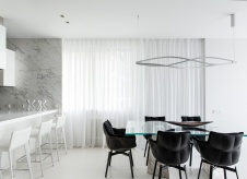 Фото интерьера столовой квартиры в стиле минимализм