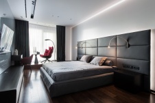 Фото интерьера спальни квартиры в стиле минимализм