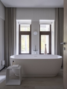 Фото интерьера санузла дома в стиле фьюжн