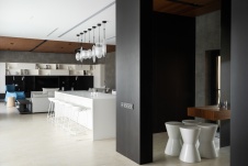 Фото интерьера гостиной дома в стиле минимализм