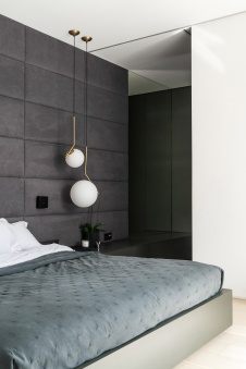 Фото интерьера спальни дома в стиле минимализм