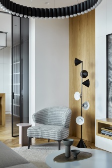 Фото интерьера гостиной квартиры в современном стиле