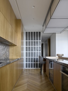 Фото интерьера кухни квартиры в современном стиле