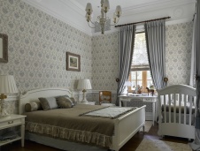 Фото интерьера гостевой спальни резиденции в классическом стиле