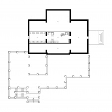 Планировка мансарды 4-х этажного особняка в классике.