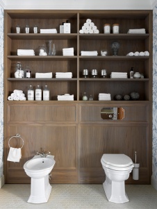 Фото интерьера санузла квартиры в американском стиле