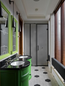 Фото интерьера санузла квартиры в американском стиле