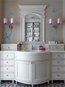 Фото интерьера санузла квартиры в американском стиле