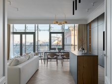 Фото интерьера столовой квартиры в стиле фьюжн