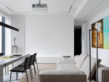 Фото интерьера гостиной квартиры в стиле минимализм