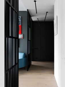 Фото интерьера коридора квартиры в стиле минимализм Фото интерьера входной зоны квартиры в стиле минимализм