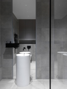 Фото интерьера санузла квартиры в стиле минимализм