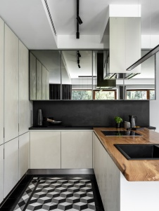 Фото интерьера кухни дома в стиле минимализм