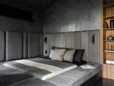 Фото интерьера спальни дома в стиле минимализм