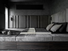 Фото интерьера спальни дома в стиле минимализм