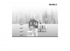 Планировка многоярусного дома, встроенного в холм. Разрез.