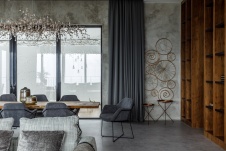 Фото интерьера столовой дома в стиле фьюжн