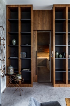 Фото интерьера кухни дома в стиле фьюжн