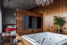 Фото интерьера ванной в стиле фьюжн