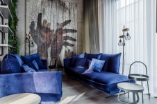 Фото интерьера зоны отдыха в стиле фьюжн