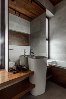 Фото интерьера санузла в стиле фьюжн