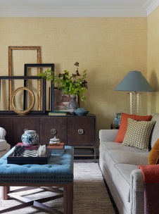 Фото интерьера гостиной дома в американском стиле