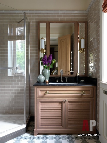 Фото интерьера санузла дома в американском стиле