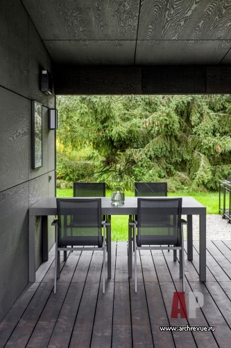 Фото интерьера террасы дома в стиле минимализм