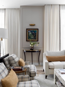 Фото интерьера гостиной дома в американском стиле