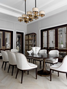 Фото интерьера столовой дома в американском стиле