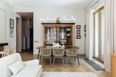 Фото интерьера столовой квартиры в стиле фьюжн