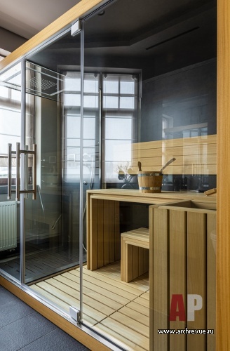 Фото интерьера сауны дома в нормандском стиле