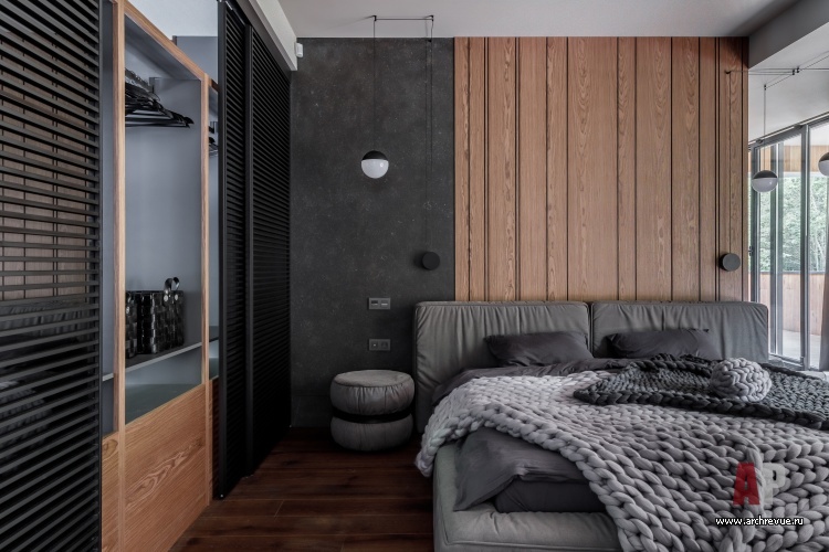 Фото интерьера спальни дома в эко-стиле