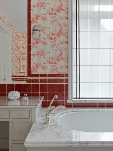 Фото интерьера ванной квартиры в классическом стиле