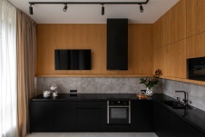 Фото интерьера кухни квартиры в стиле фьюжн