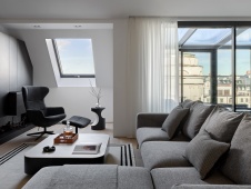 Фото интерьера гостиной квартиры в стиле минимализм