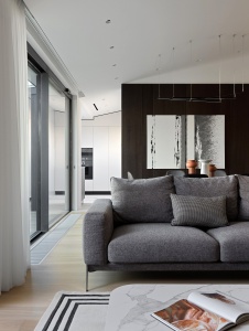 Фото интерьера гостиной квартиры в стиле минимализм