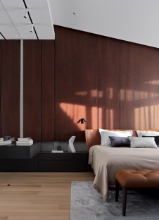 Фото интерьера спальни квартиры в стиле минимализм