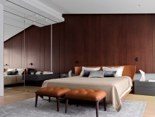 Фото интерьера спальни квартиры в стиле минимализм